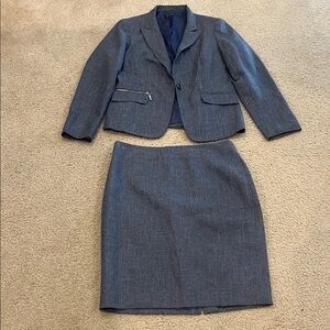 Chic Navy Skirt Set